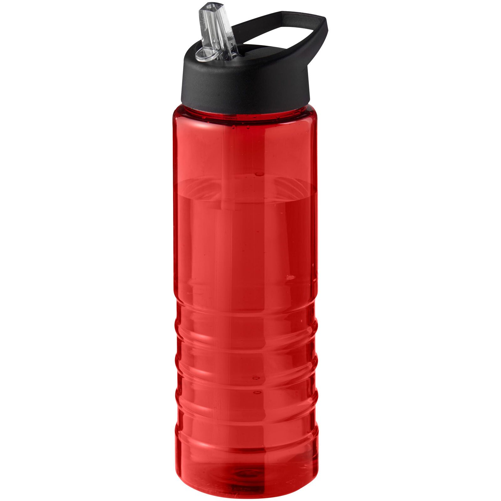H2O Active Eco Treble 750 ml Sportflasche mit Stülpdeckel  - rot -  schwarz-673