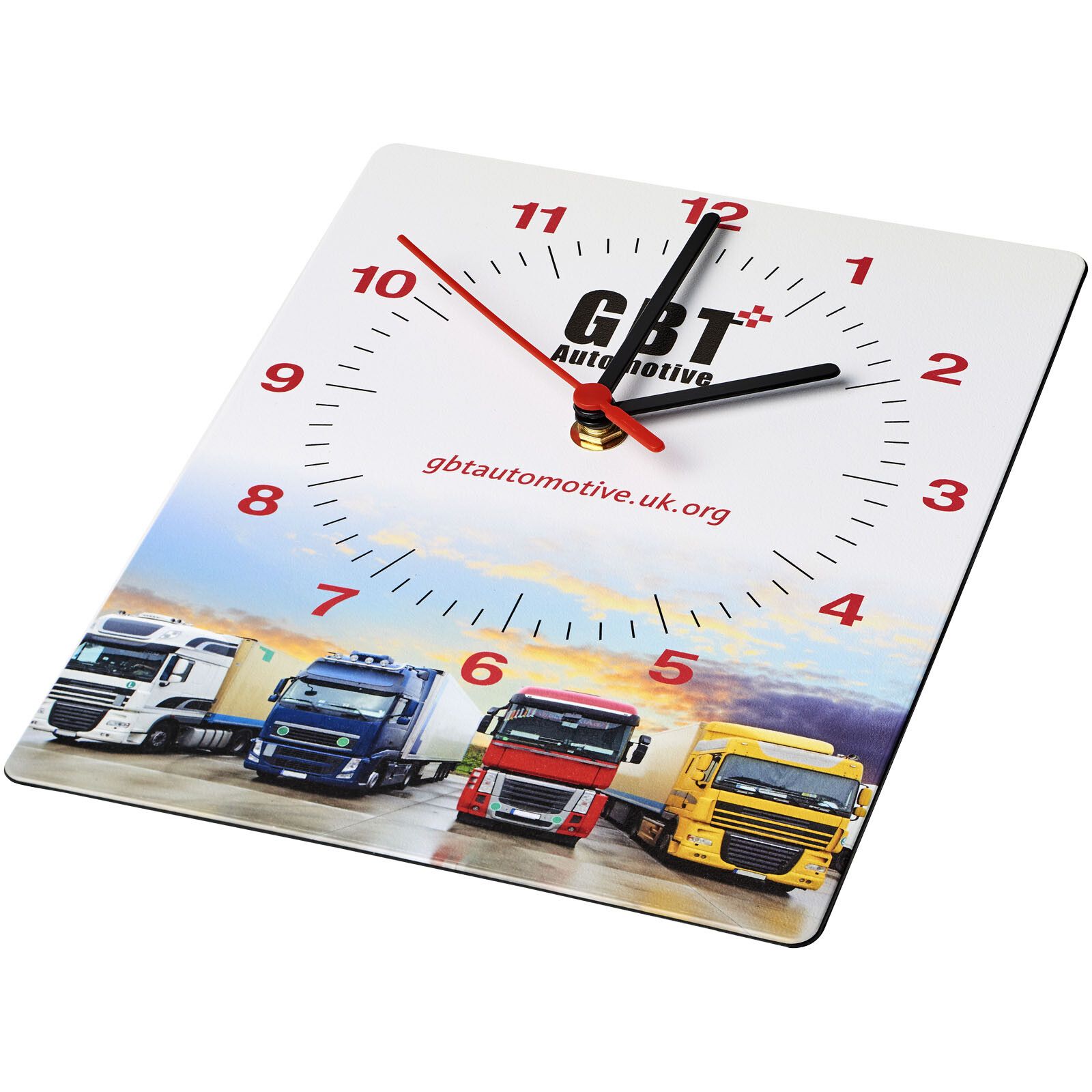 Brite-Clock rechteckige Wanduhr - schwarz-84
