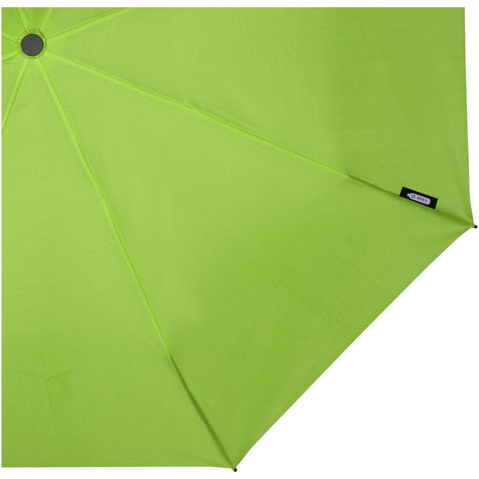 Birgit 21'' faltbarer winddichter Regenschirm aus recyceltem PET - lindgrün-260