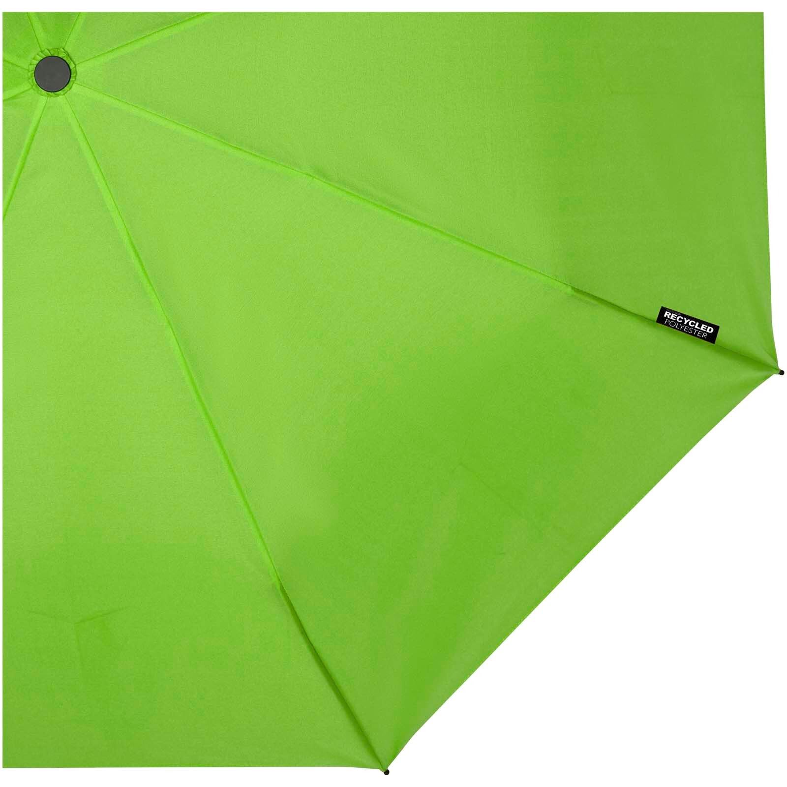 Birgit 21'' faltbarer winddichter Regenschirm aus recyceltem PET - lindgrün-260