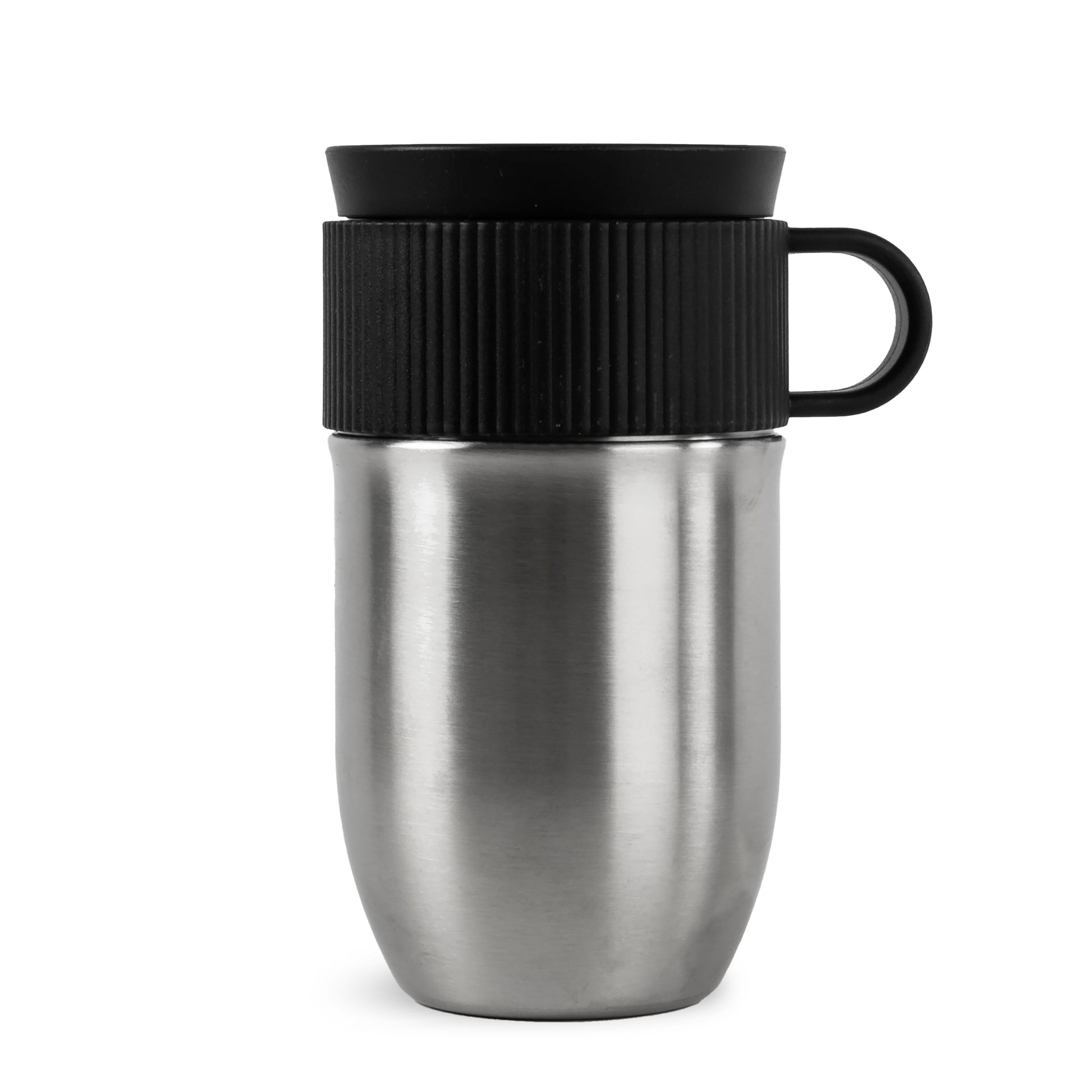 Sagaform Ted isolierter Becher, 280ml auslaufsicher und spülmaschinenfest - silber-12
