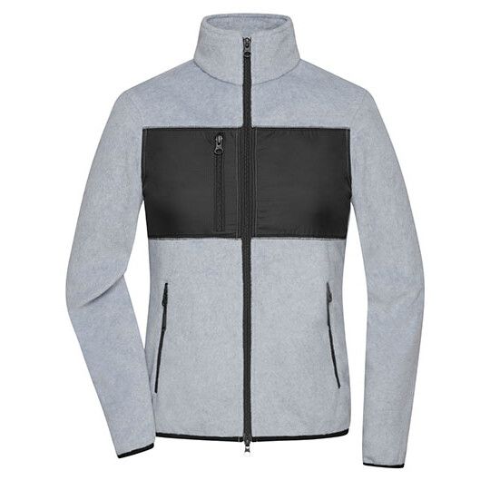 Ladies´ Fleece Jacket - light melange - black-978