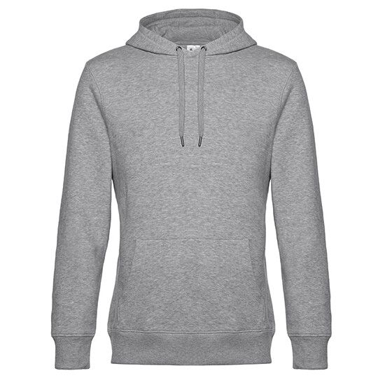 KING Hooded Sweat_° für Herren - heather grey - S-512