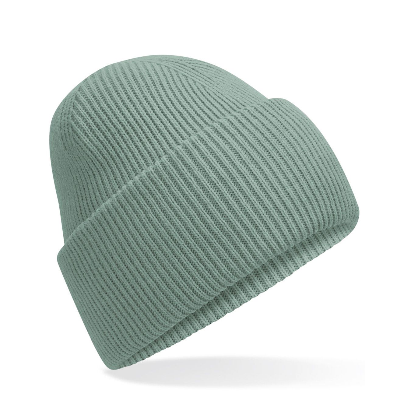 Classic Engineered Deep Cuffed Beanie - dusty green-471