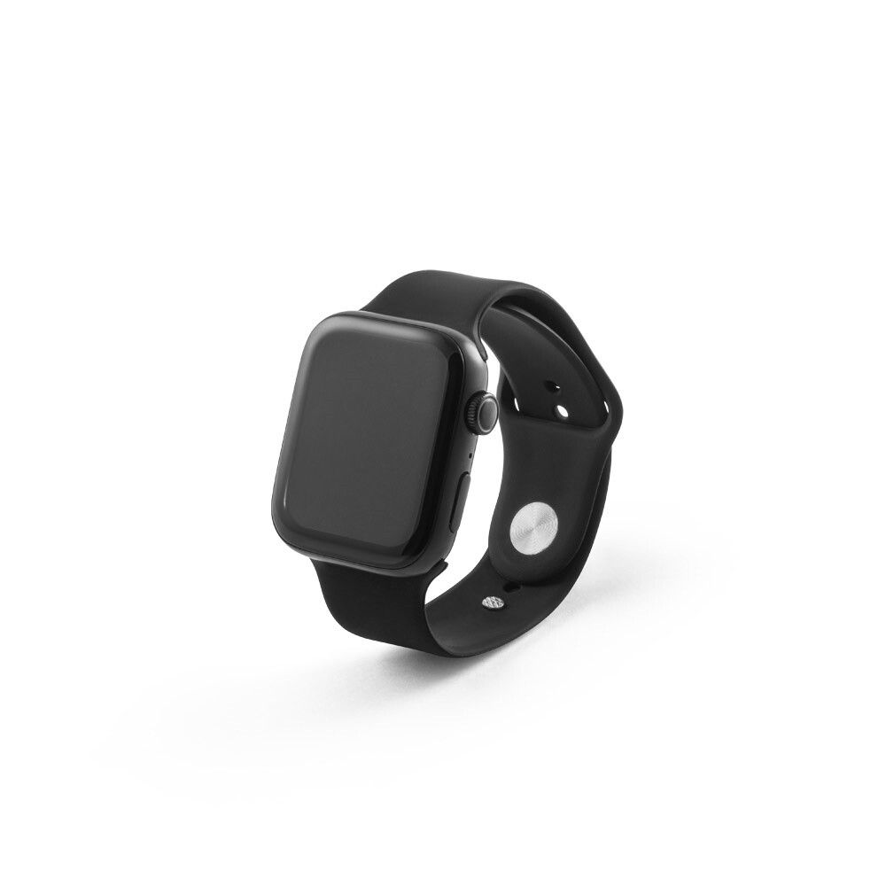 WILES Smartwatch 1.85"-Bildschirm, IPX4, 3 Tage Akku, Silikonarmband - schwarz-968