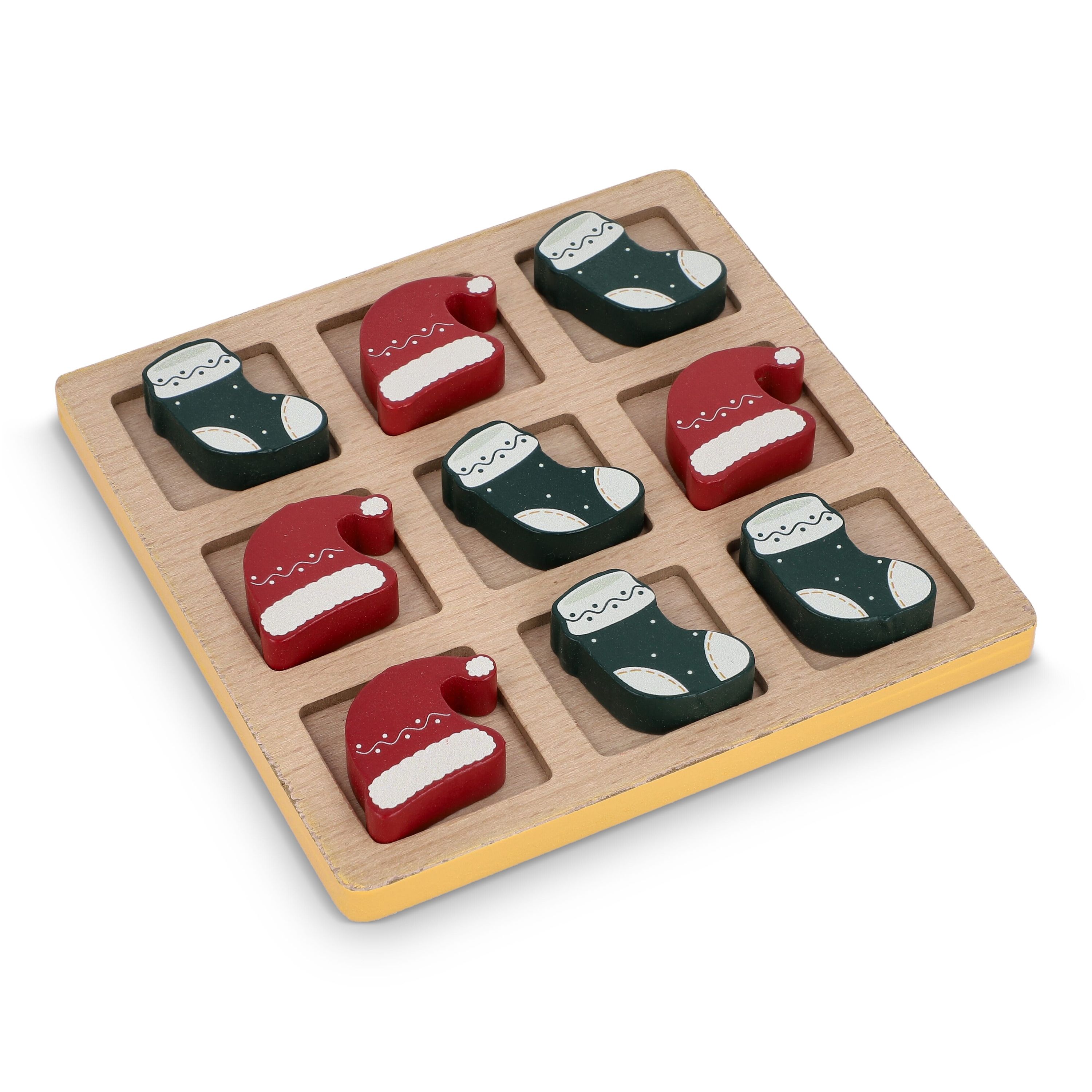 Weihnachts-Tic-Tac-Toe aus Holz - neon sortiment-484