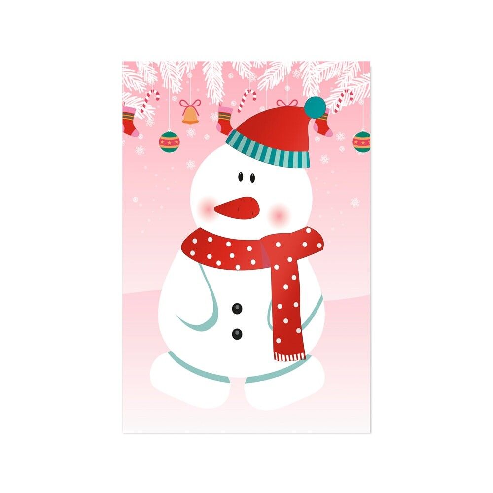 GLIMN Weihnachts-Bastelset mit Figuren und Aufklebern - weiß-318