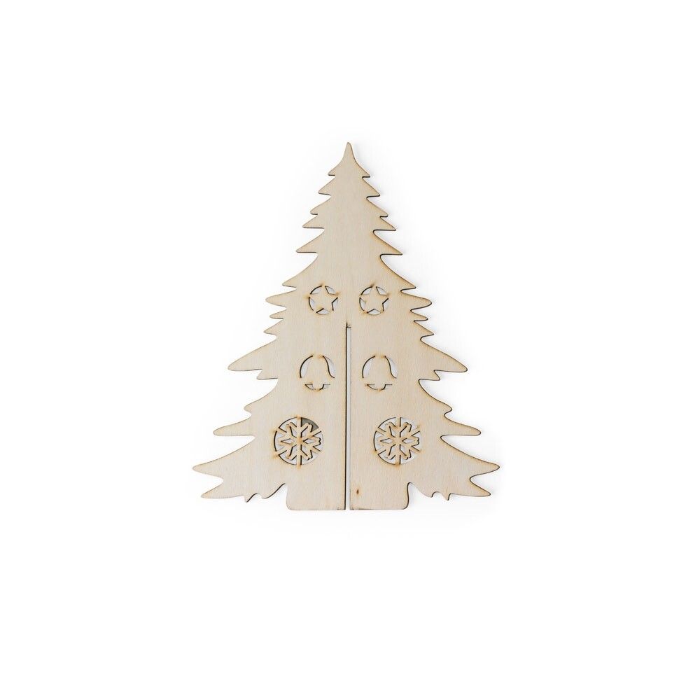 PINERY Zerlegbarer Weihnachtsbaum aus Holz zum Bemalen - naturhell-375