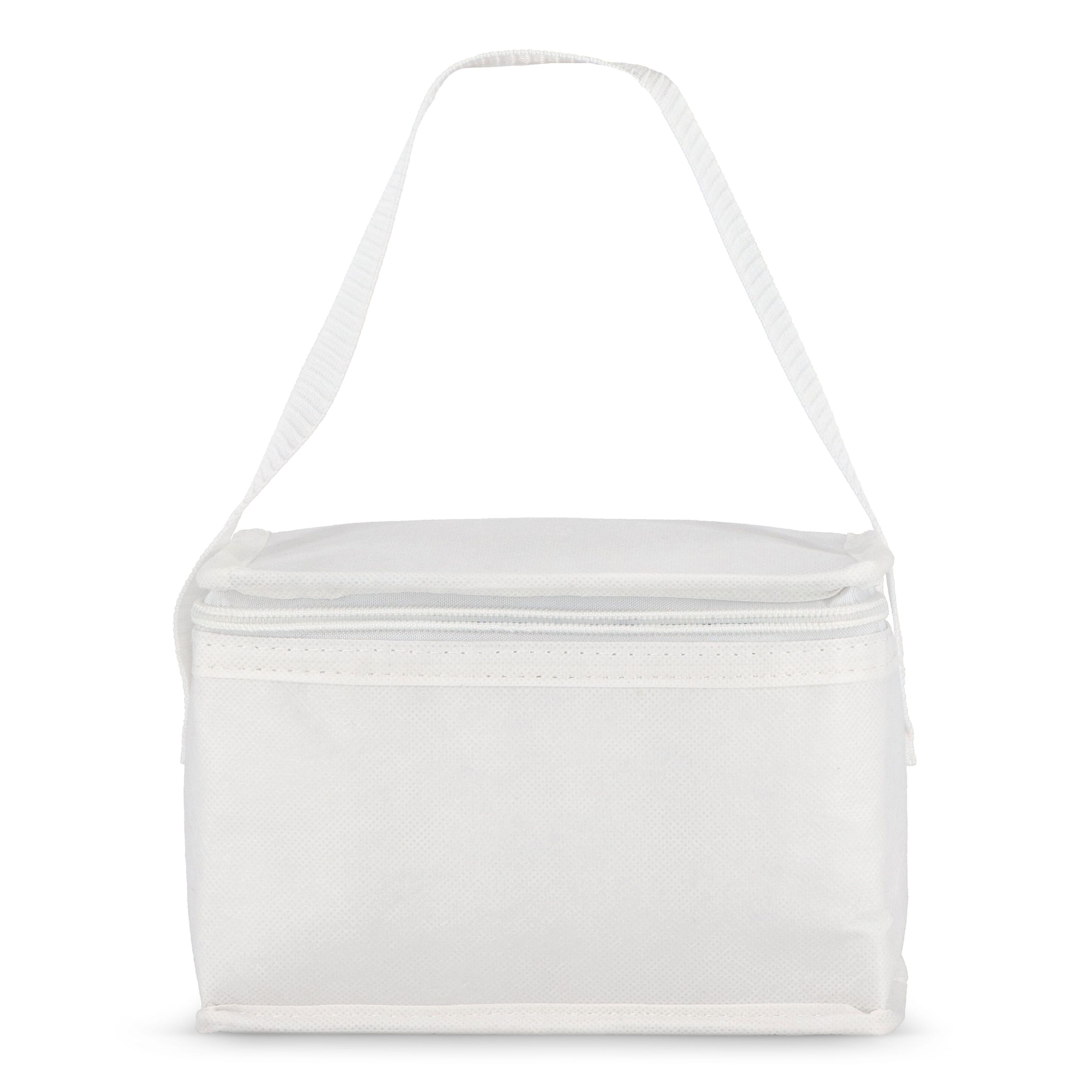 R-PET 6 Dosen-Kühltasche Non Woven 20x 13 x 12,5cm 75g/m² - weiss-413