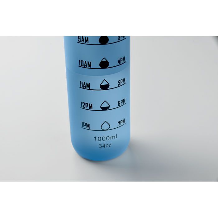 Sport-Trinkflasche RPET 1L ISFORDEN MARK - transparent hellblau-631