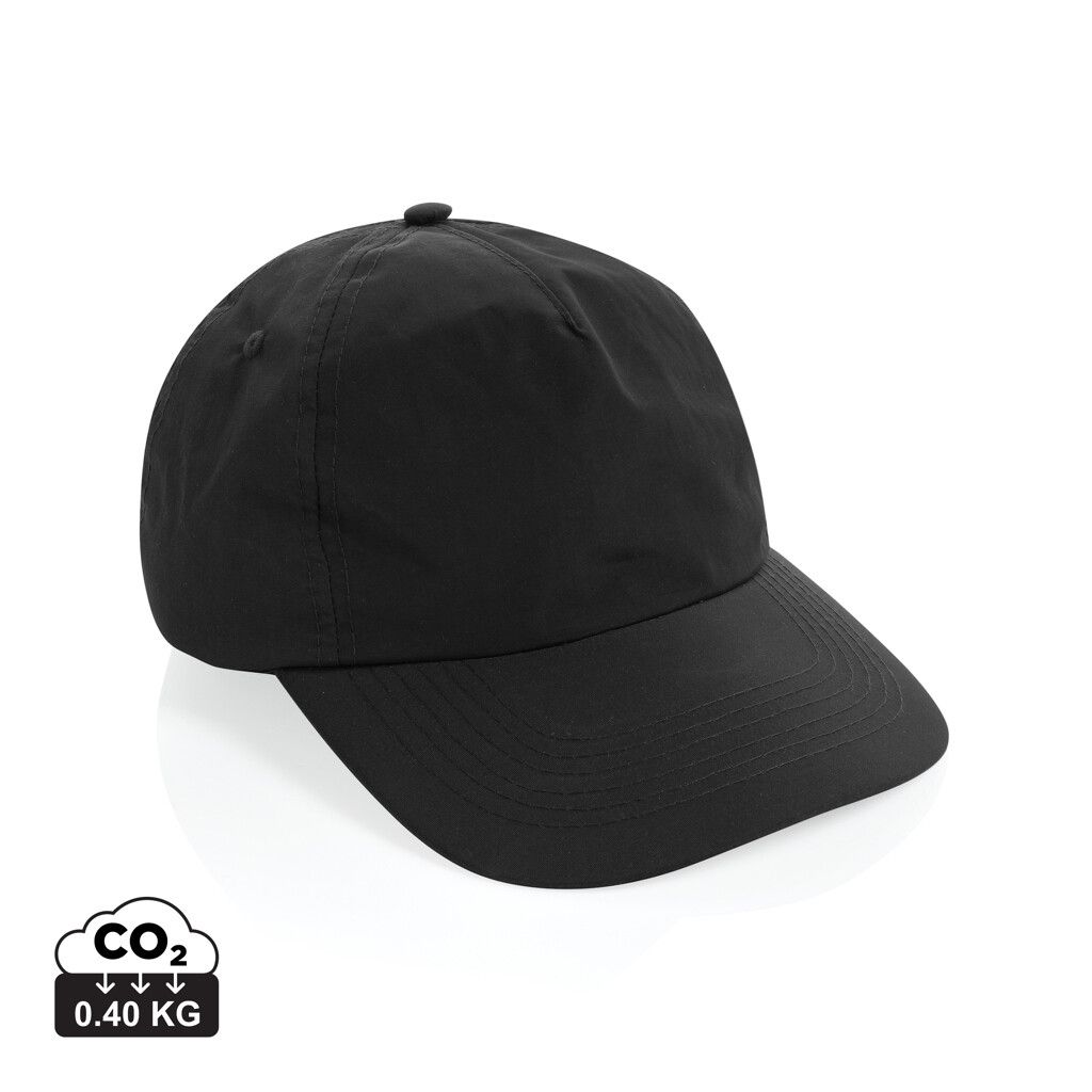 KENTO URBAN RCS 5-Panel-Cap aus RCS recyceltem Nylon - schwarz-975