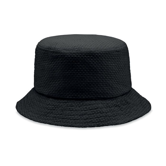 Bucket Hut Papierstroh BILGOLA+ - schwarz-289