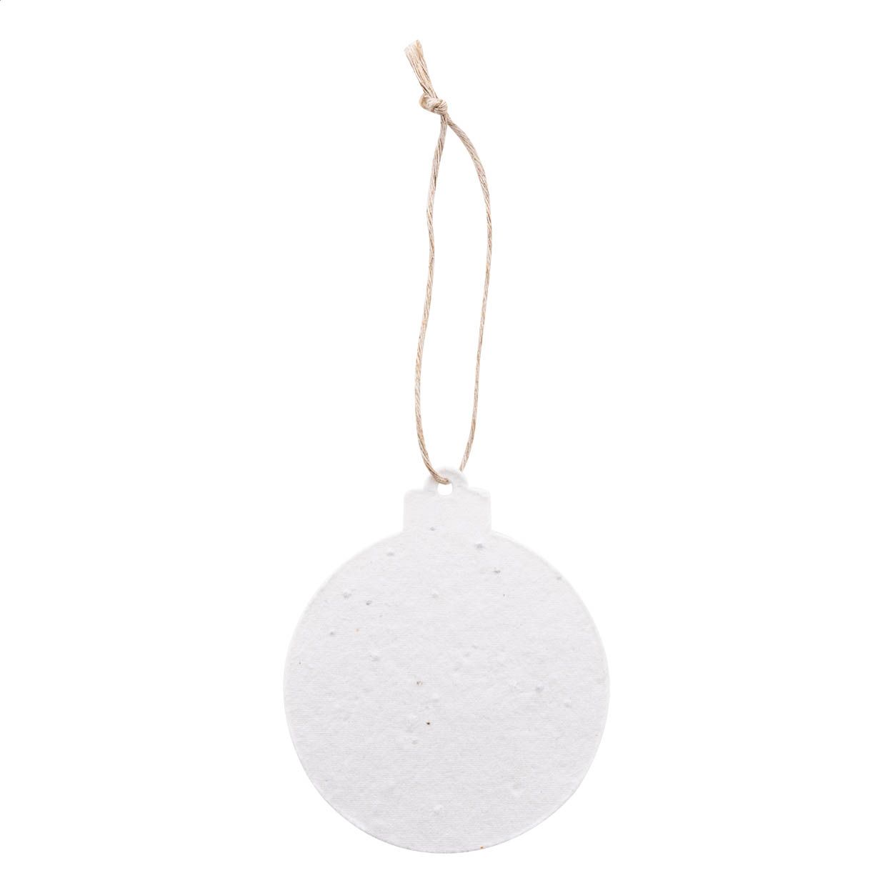 CreaJul Seed Weihnachtsbaumschmuck aus Saatgutpapier - Rund - natur-591