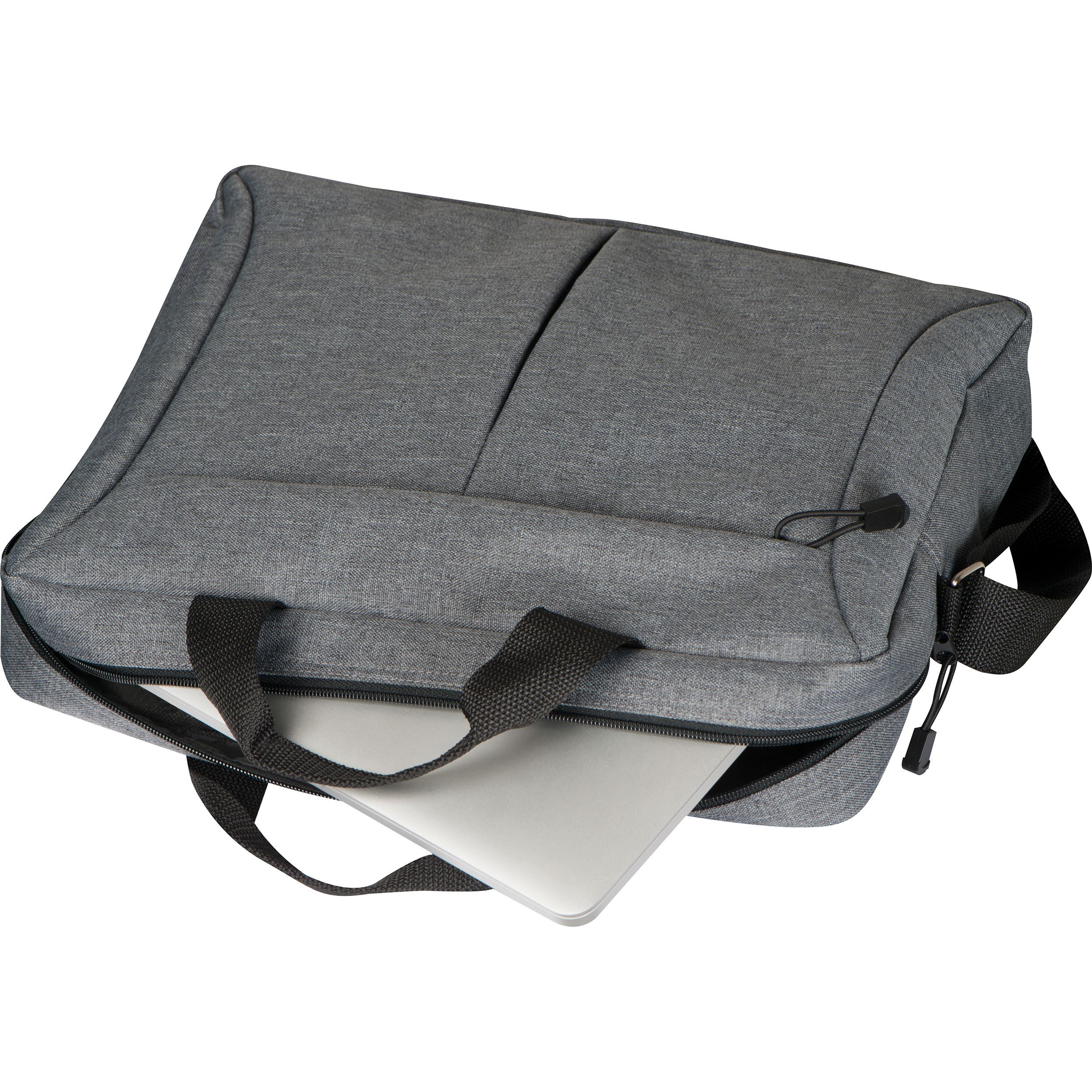 Laptoptasche aus Polyester - silbergrau-564