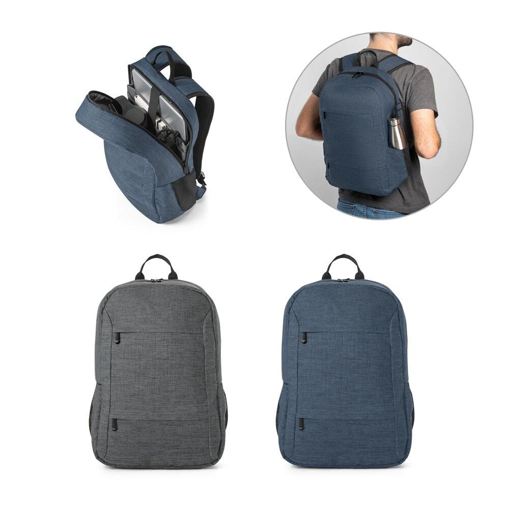 BUSINESS Laptop-Rucksack aus 300D 100% rPET - dunkelgrau-330