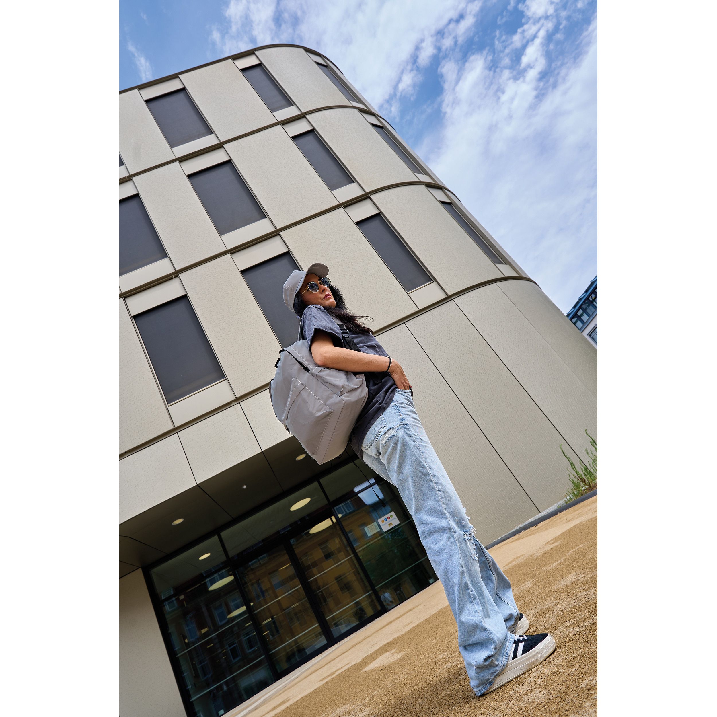 Reflektierender Rucksack Crewe - silbergrau-12