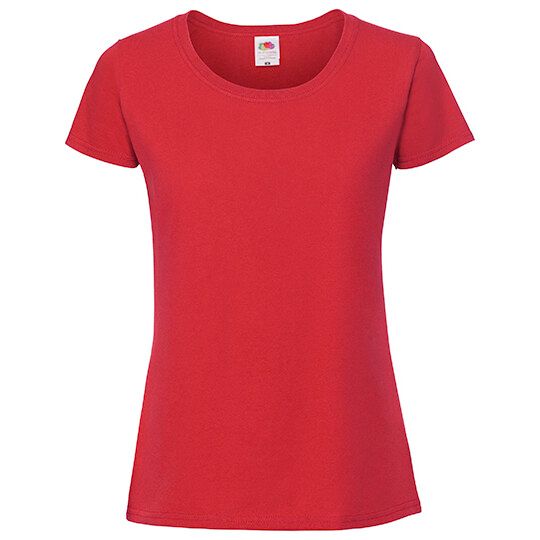 Ladies Iconic 195 Ringspun T - red-402
