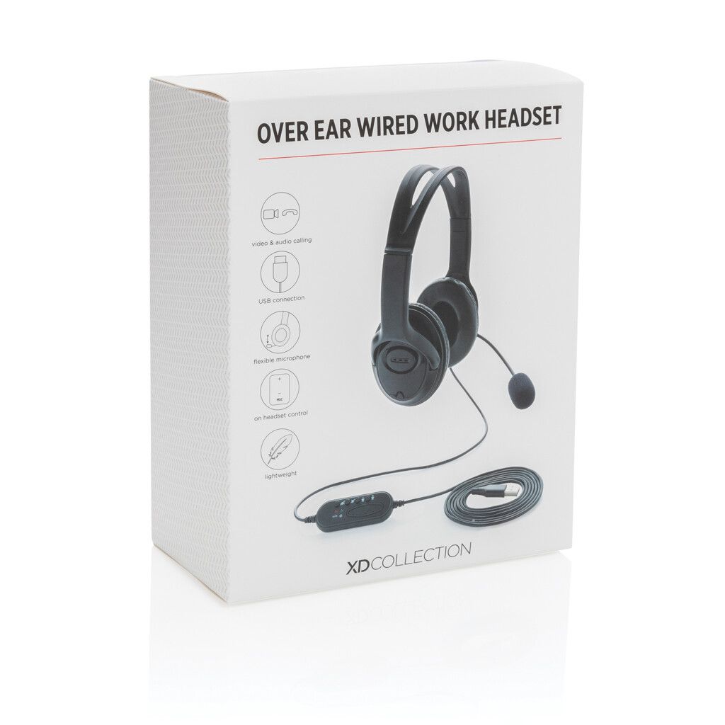 Over-Ear Headset mit Kabel - schwarz-685