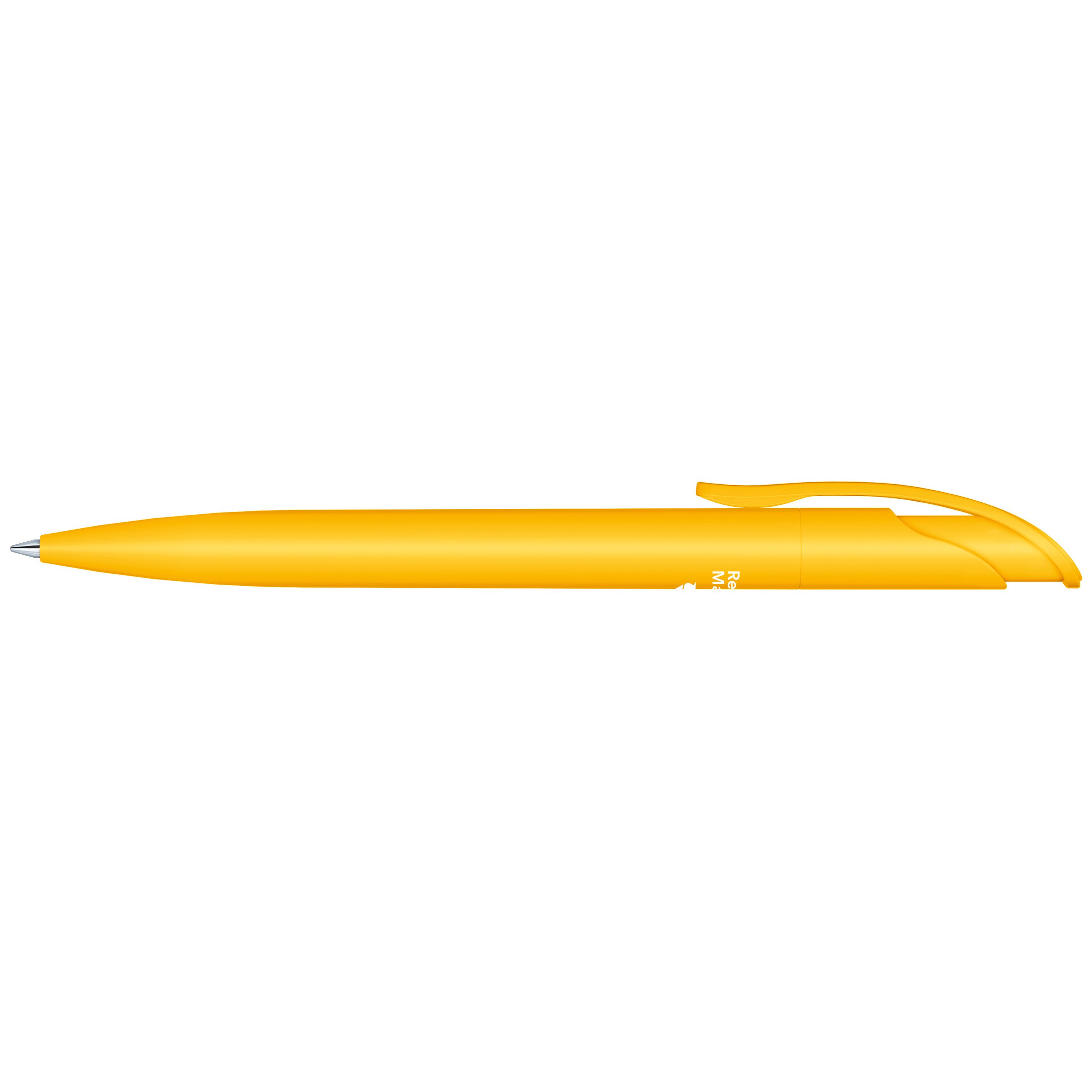 Challenger Matt Recycled Druckkugelschreiber - gelb-628