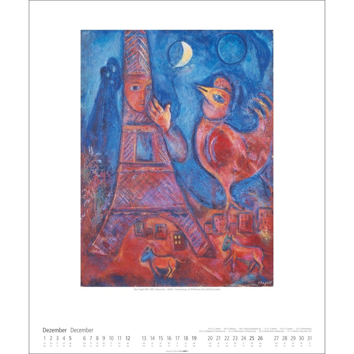 Marc Chagall - Kunst & Kultur Kalender-479