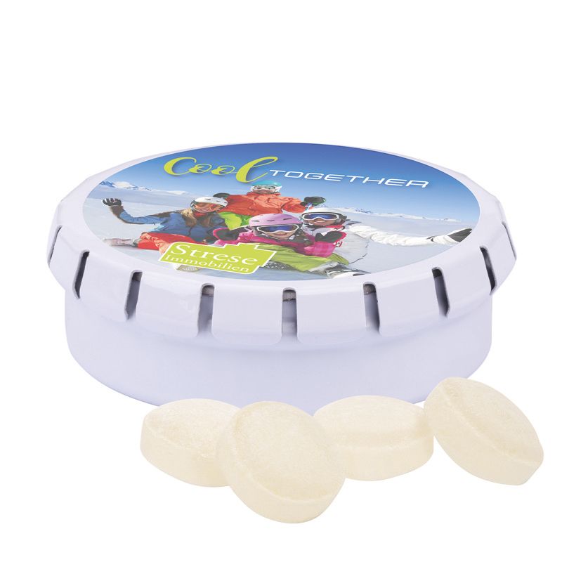 Quick Box, weiß, Mini Bonbons Japanische Minze-588