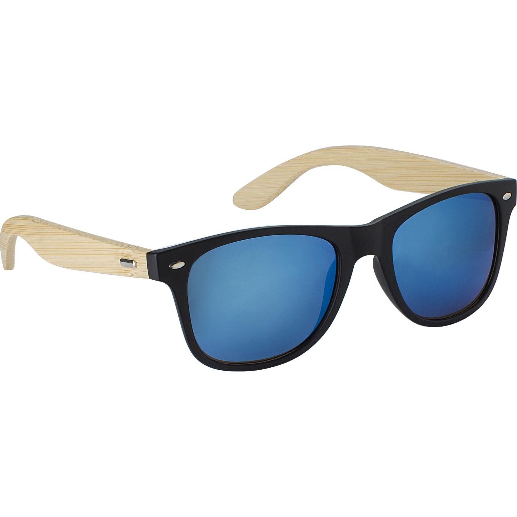 Sonnenbrille aus ABS und Bambus Luis - silber-236
