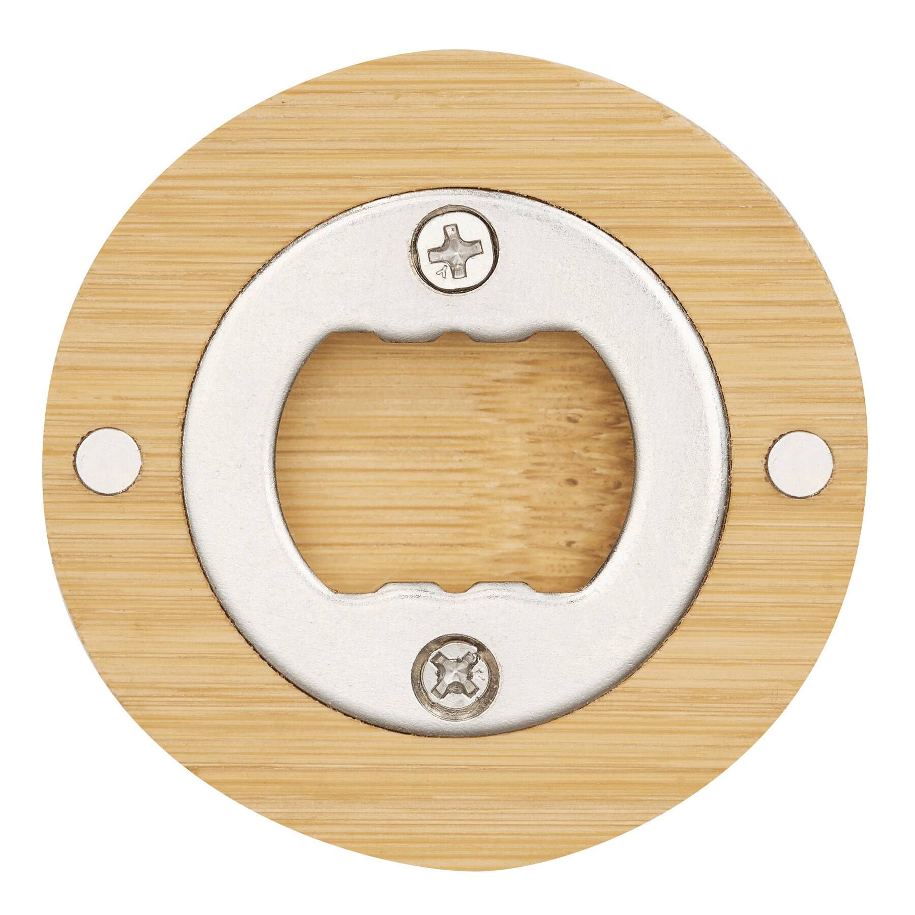Flaschenöffner BAMBOO COIN - braun - silber-486