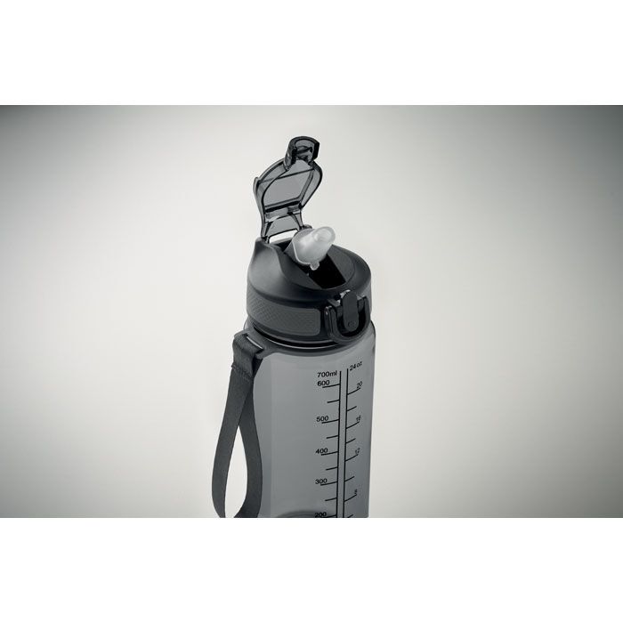 Sport-Trinkflasche 700ml MO2792-27 ENKEL - transparent grau-396