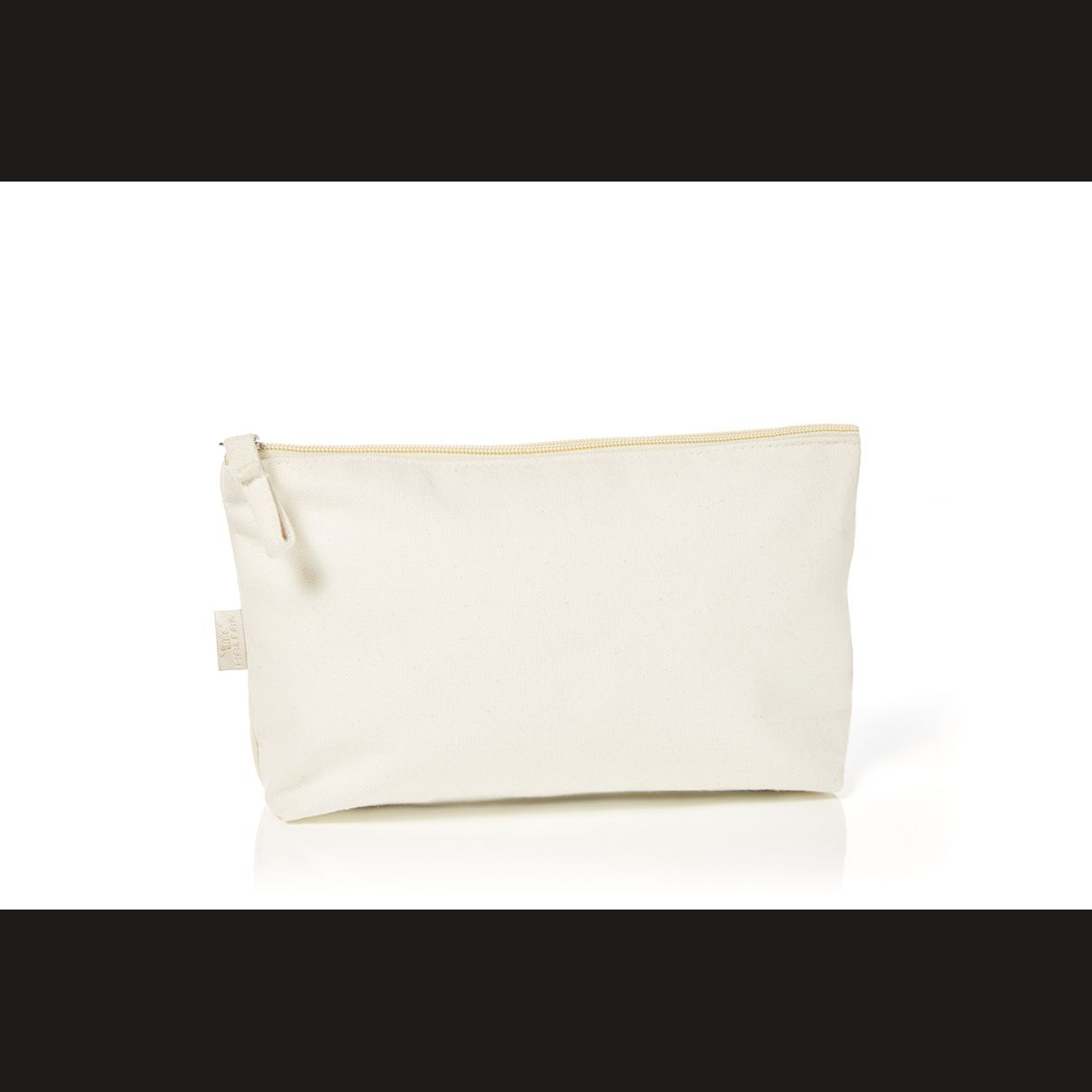 Reißverschluss-Tasche ORGANIC M - natur-840