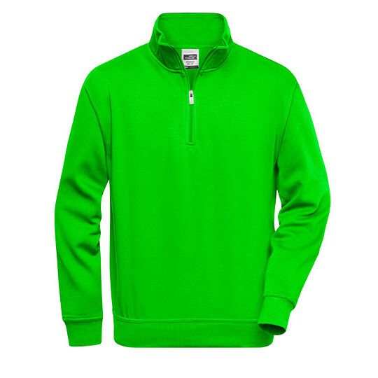 Workwear Half Zip Sweat - lime green-939