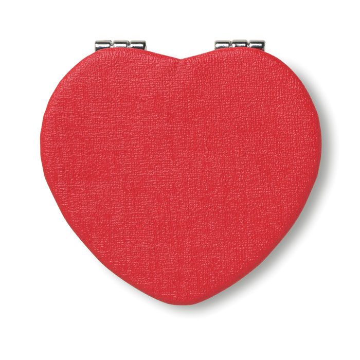 Make-up Spiegel GLOW HEART - rot-65