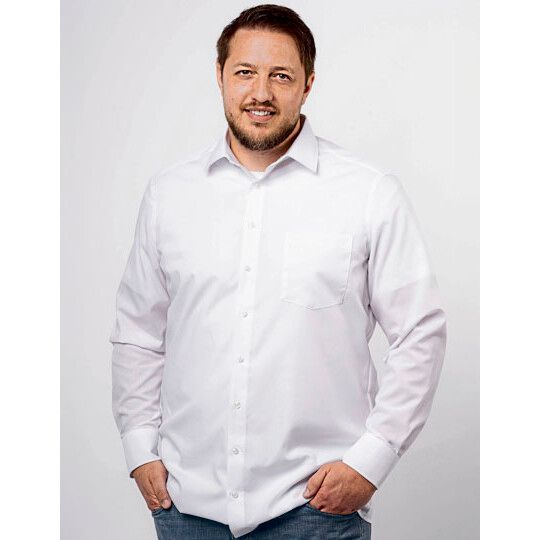 Men´s Shirt Comfort Fit Long Sleeve - navy-86