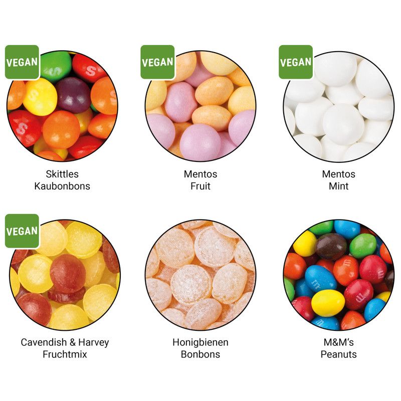 Papierdose Eco Midi mit Mini Bonbons Fruchtmix-76