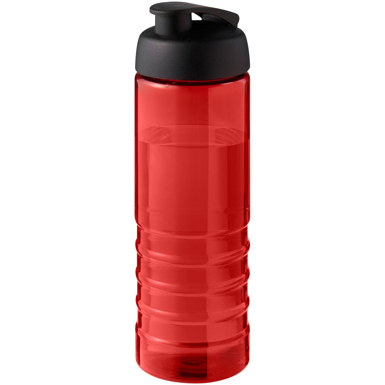 H2O Active Eco Treble 750 ml Sportflasche mit Stülpdeckel - rot -  schwarz-494