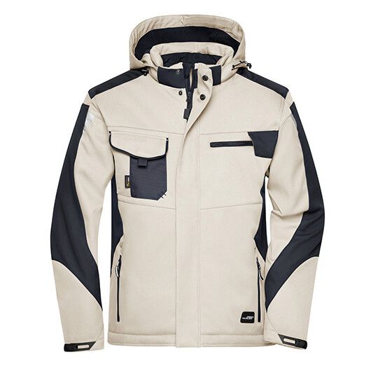 Craftsmen Softshell Jacket -STRONG- - stone - black-711