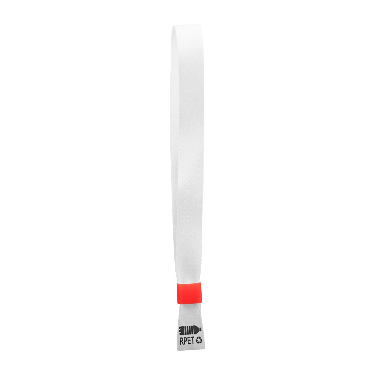 SuboWrist RPET Individuelles Festival-Armband - rot - weiß-676