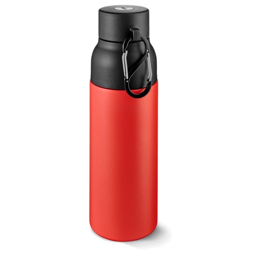 TROIKA Thermoflasche INFUSE+ - rot - schwarz-400