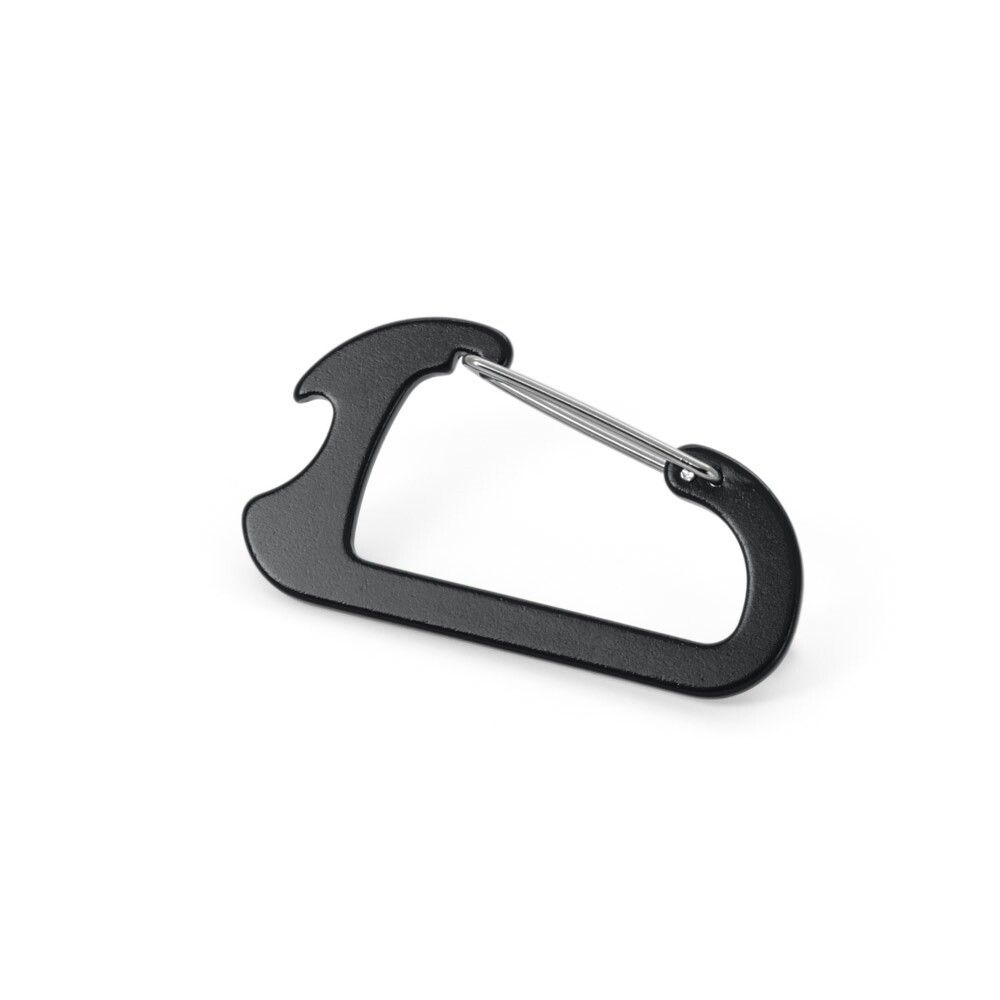 CLOSE Karabiner aus Aluminium mi Kapselöffner - schwarz-971