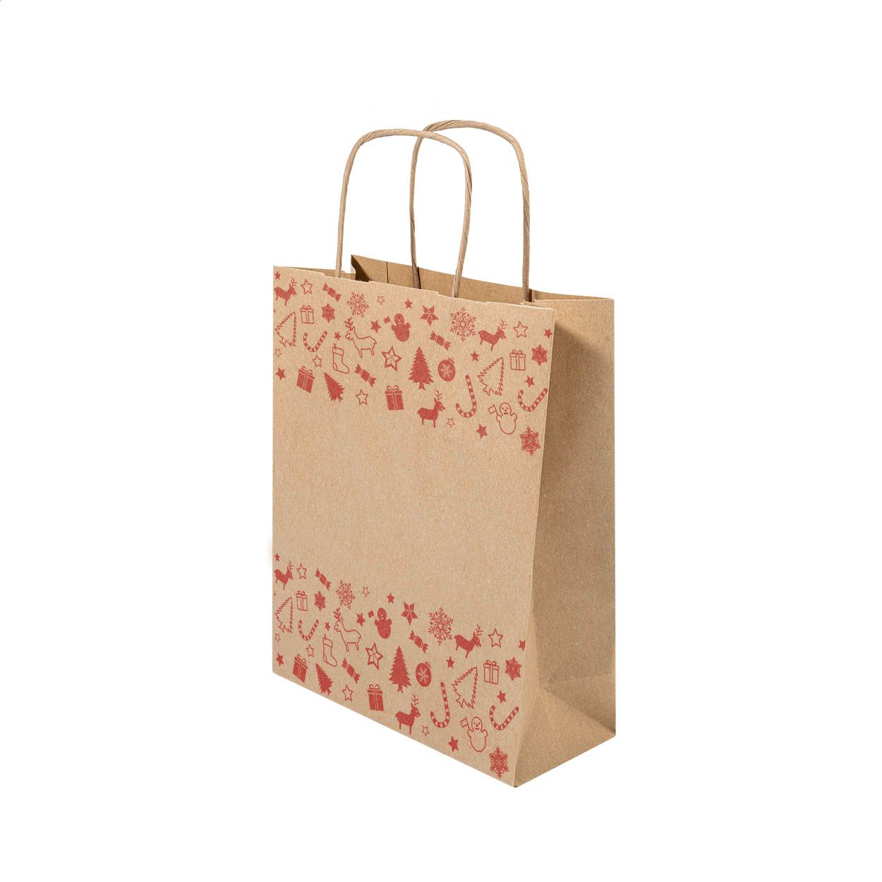 Julegave S Weihnachtsgeschenktasche, klein - natur-430
