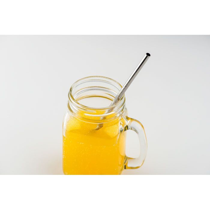 Edelstahl Trinkhalme-Set COLD STRAW - mattsilber-261
