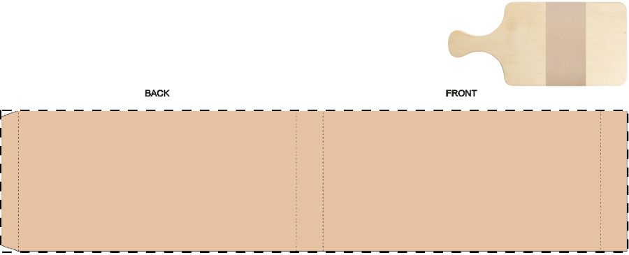 Veredelungsposition Maßgefertigte Kraft-Papierbanderole