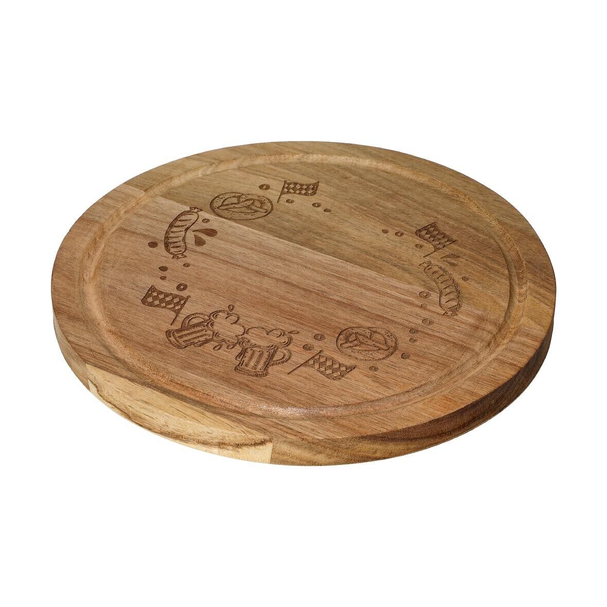 Schneidbrett Acacia rund - natur-249