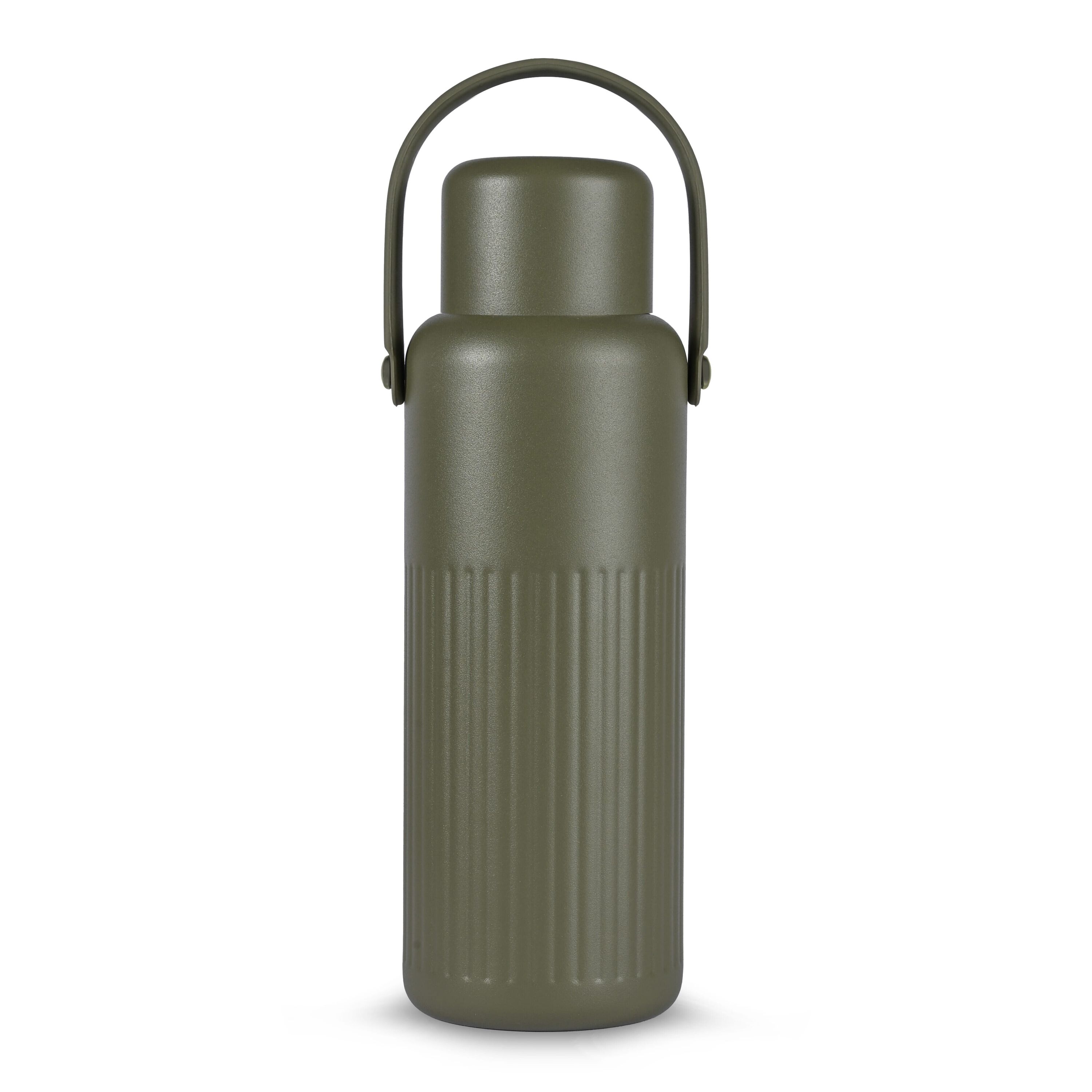 Sagaform Theo Thermosflasche (recycelt) 1 L - dried green-384