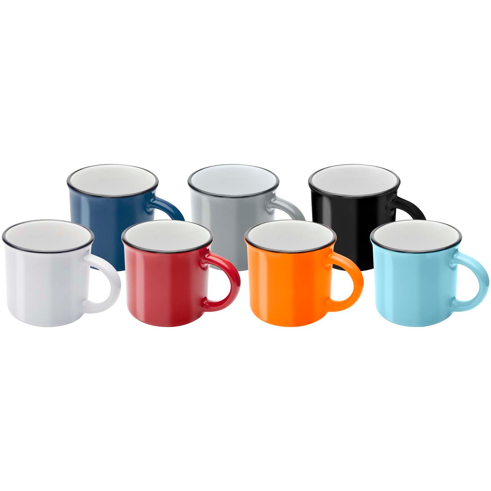 Bari Keramiktasse 240 ml mit glänzender Oberfläche - grau-505