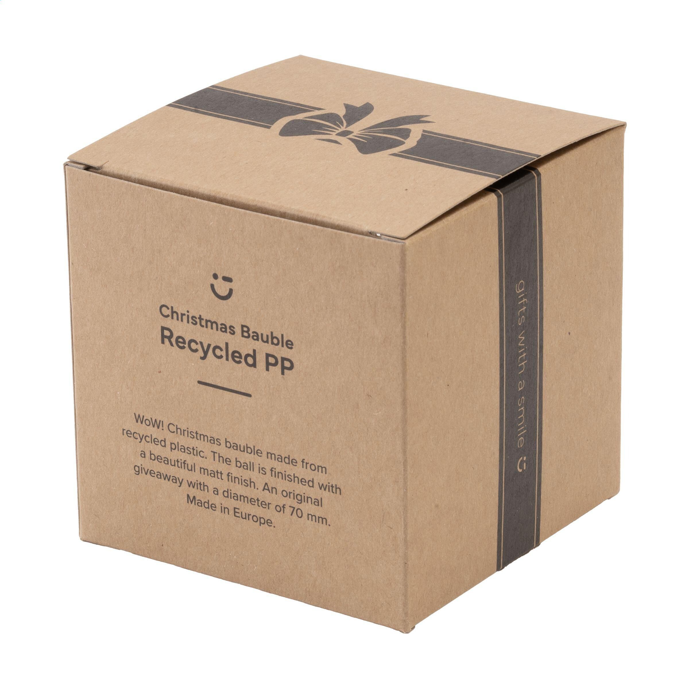 Weihnachtskugel Ø7cm Recycled PP Box - Made in Europe - gold-967