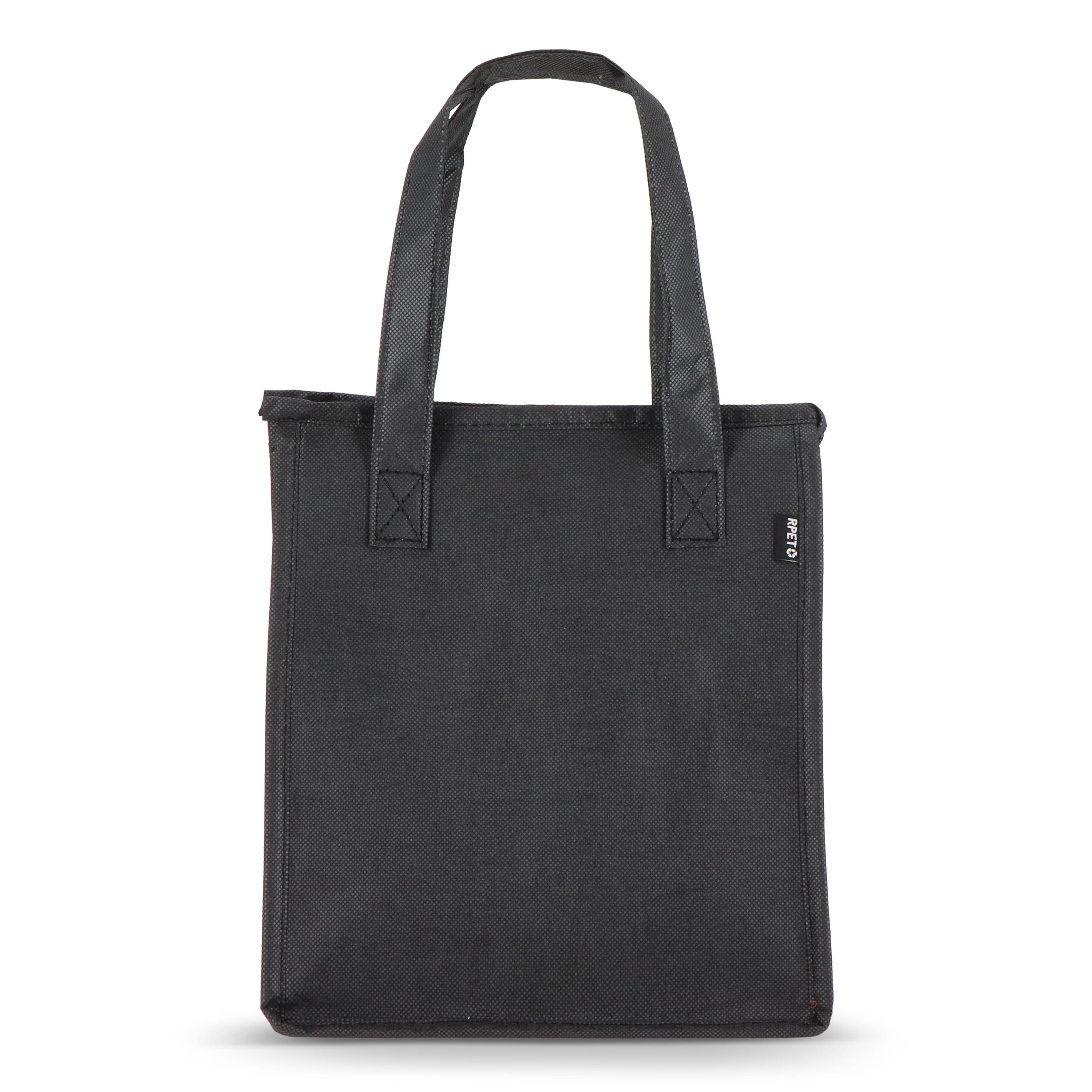 R-PET Kühltasche Non Woven 23x 15 x 27,5cm 75g/m² - schwarz-960