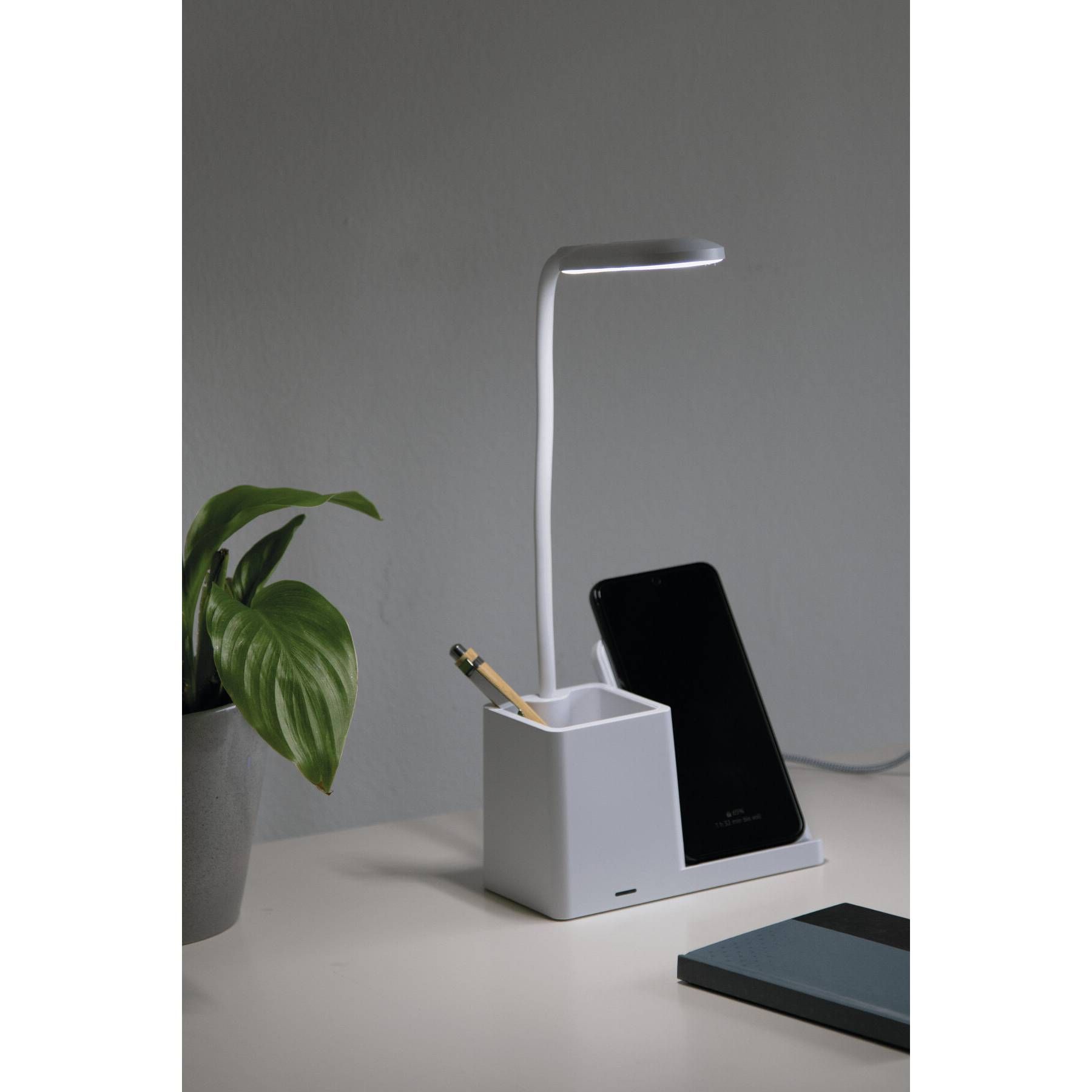 Schreibtisch-Lampe mit Ladestation LIGHT & CHARGE - weiß-833