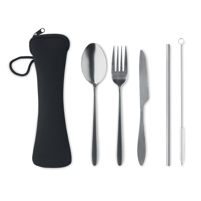 Besteck-Set Edelstahl 5 SERVICE - schwarz-138