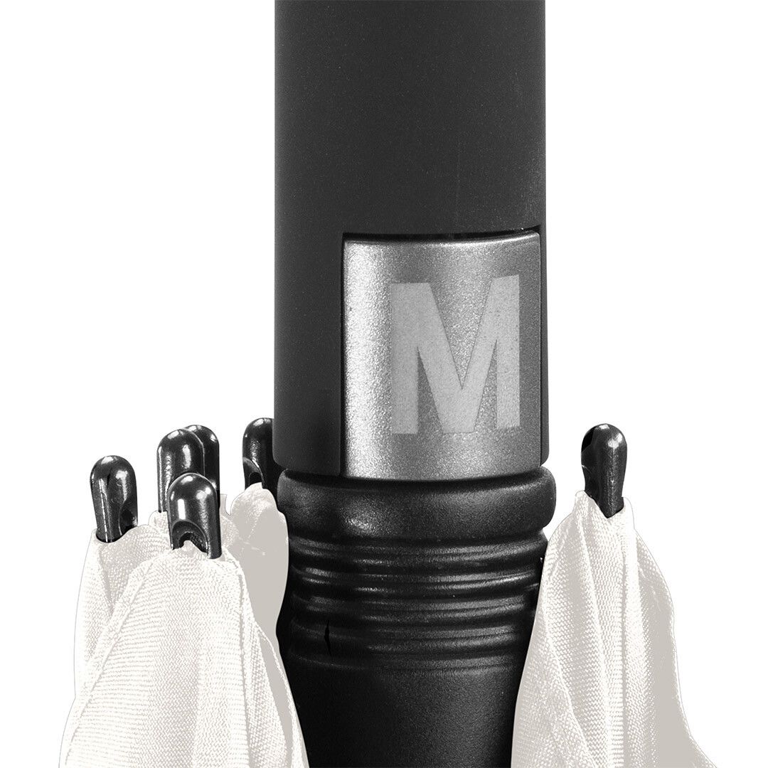 Fiberglas-Gästeschirm Windfighter® AC² mit waterSAVE® Bezug Ø120 cm - naturweiß-520