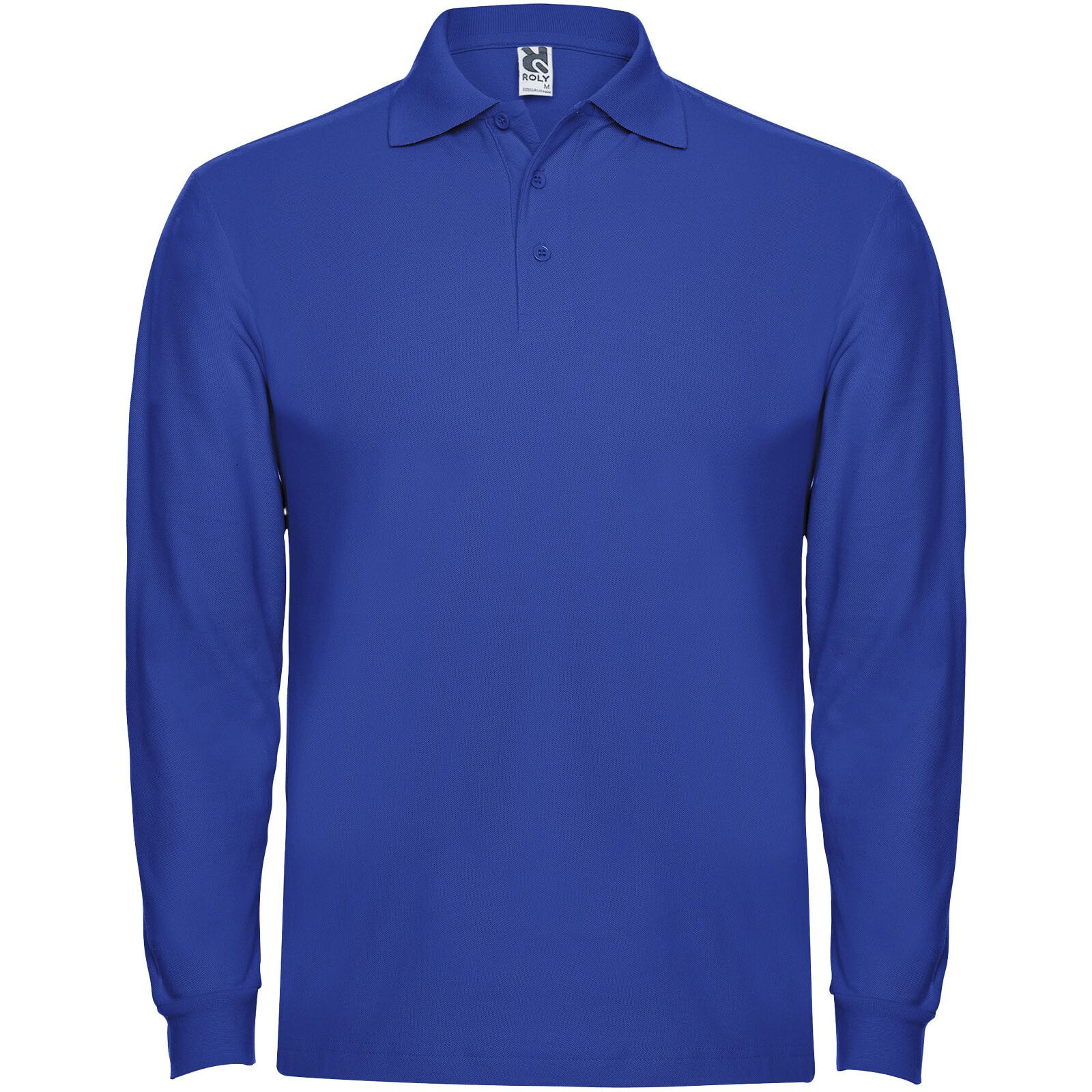 Estrella Langarm Poloshirt für Herren - royalblau - M-292
